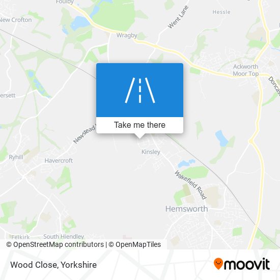 Wood Close map