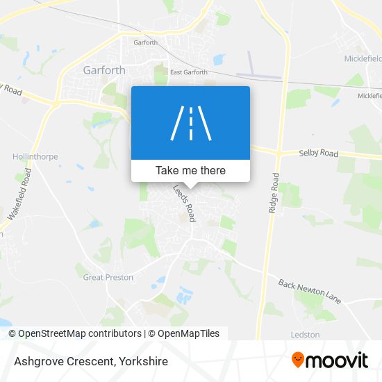 Ashgrove Crescent map