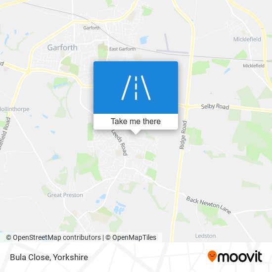 Bula Close map