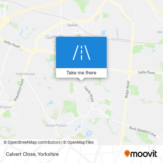 Calvert Close map