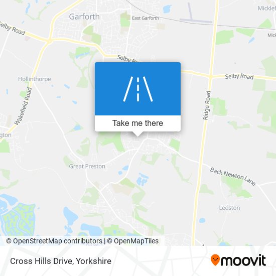 Cross Hills Drive map