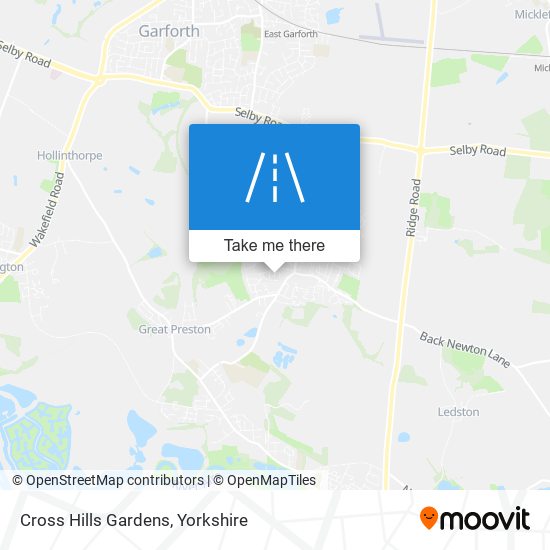 Cross Hills Gardens map