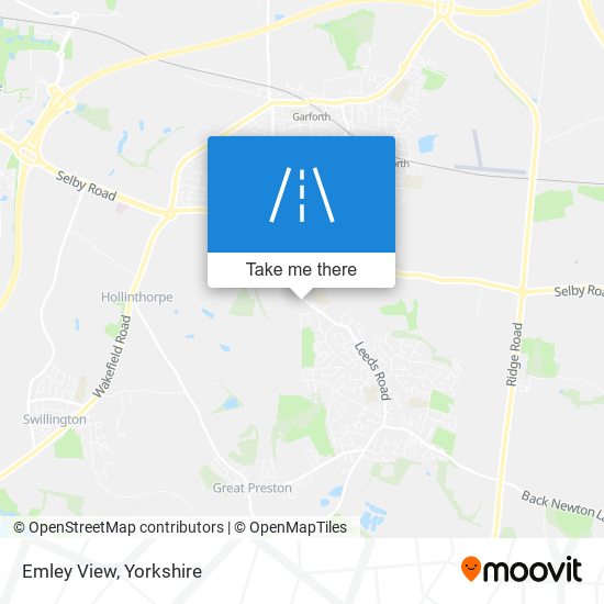 Emley View map