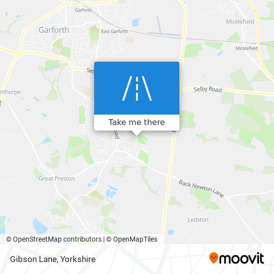 Gibson Lane map