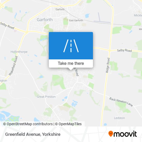 Greenfield Avenue map