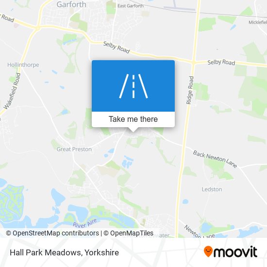 Hall Park Meadows map