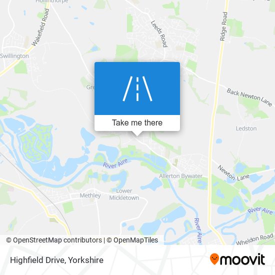 Highfield Drive map