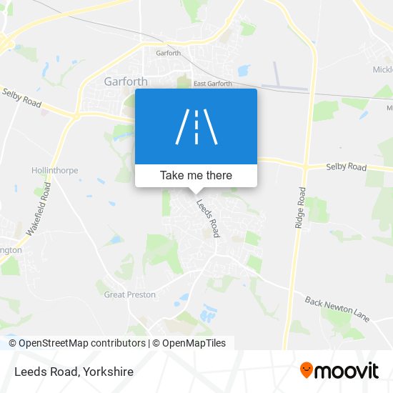 Leeds Road map