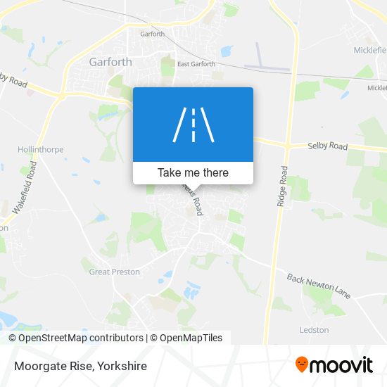 Moorgate Rise map