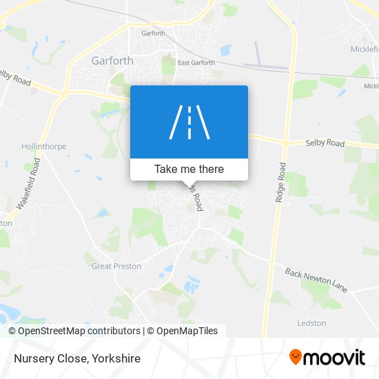 Nursery Close map