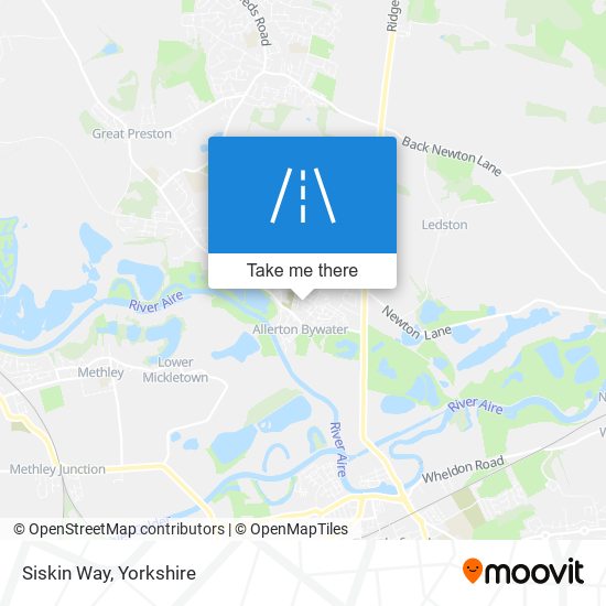 Siskin Way map