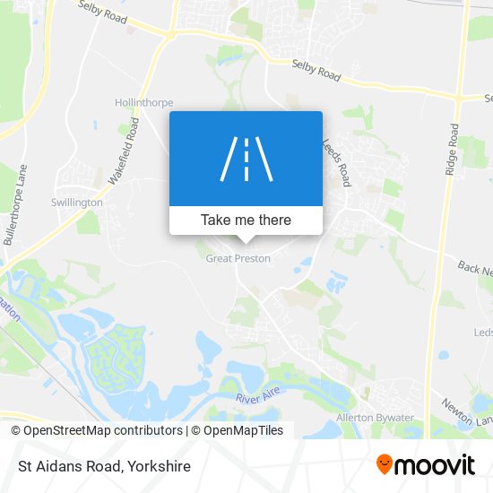 St Aidans Road map
