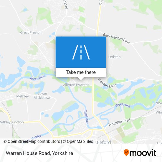 Warren House Road map