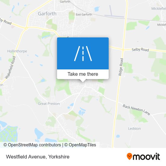 Westfield Avenue map