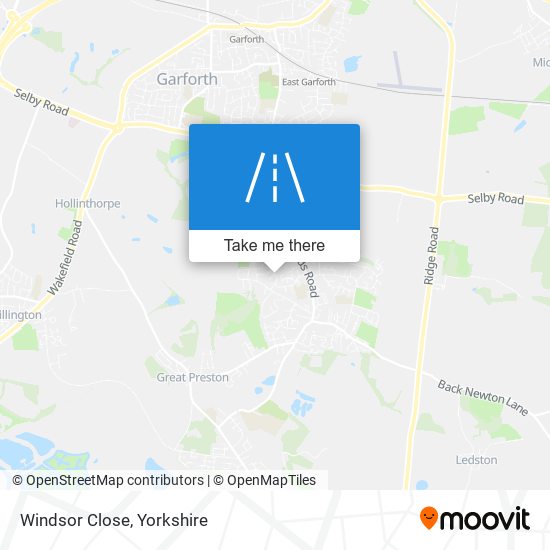 Windsor Close map