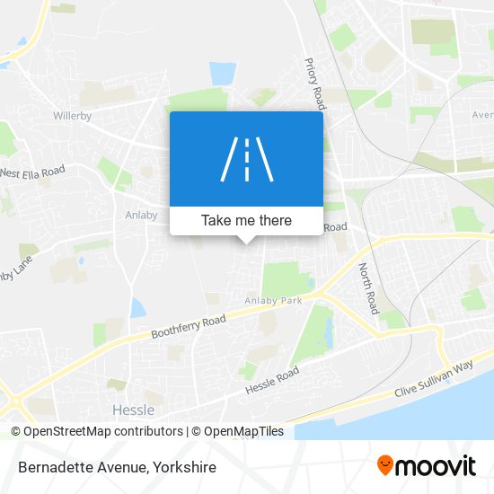 Bernadette Avenue map