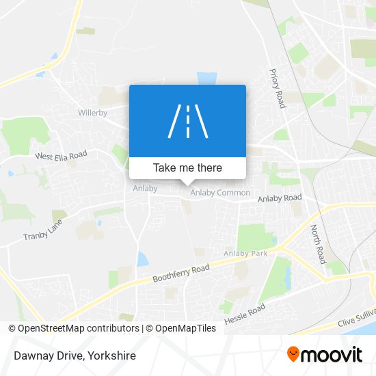 Dawnay Drive map