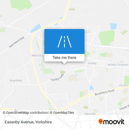 Easenby Avenue map