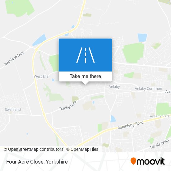 Four Acre Close map
