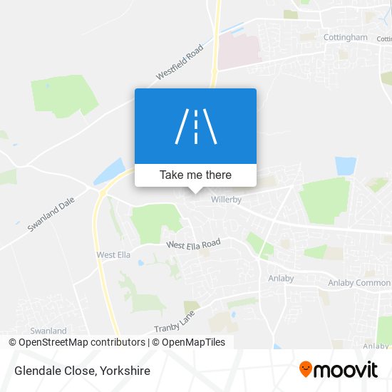 Glendale Close map