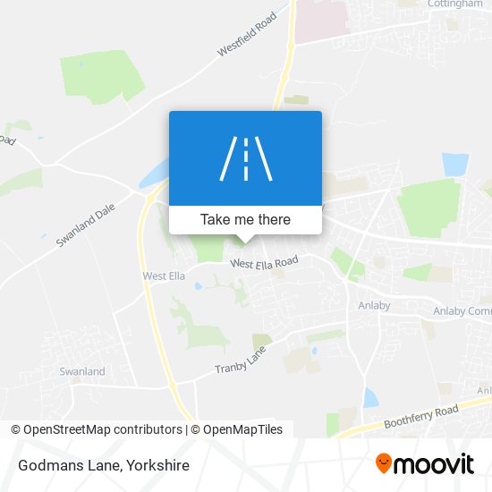 Godmans Lane map