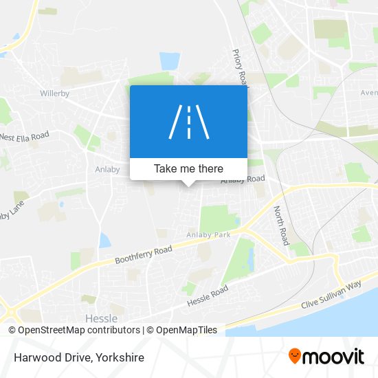 Harwood Drive map