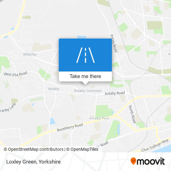 Loxley Green map