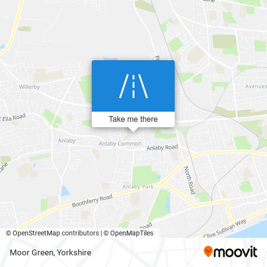 Moor Green map