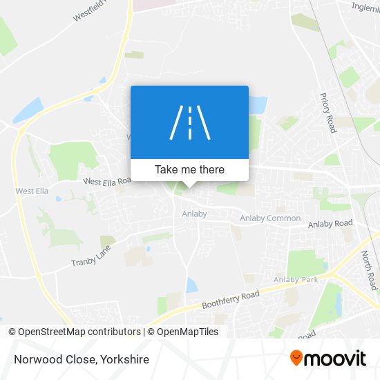 Norwood Close map