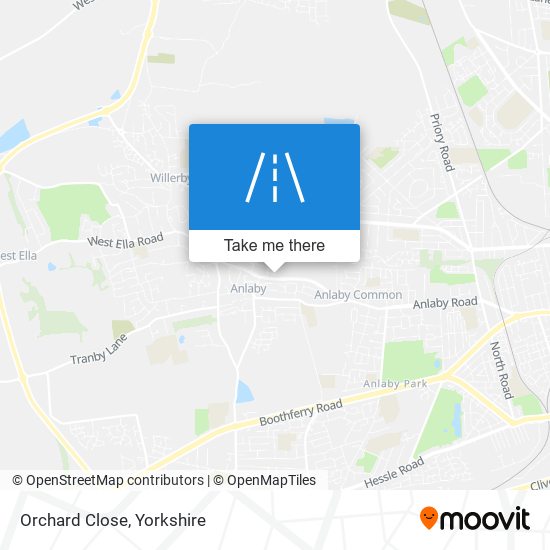 Orchard Close map