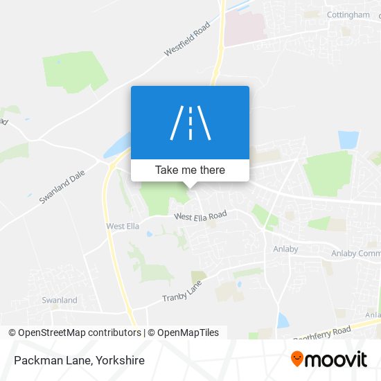 Packman Lane map