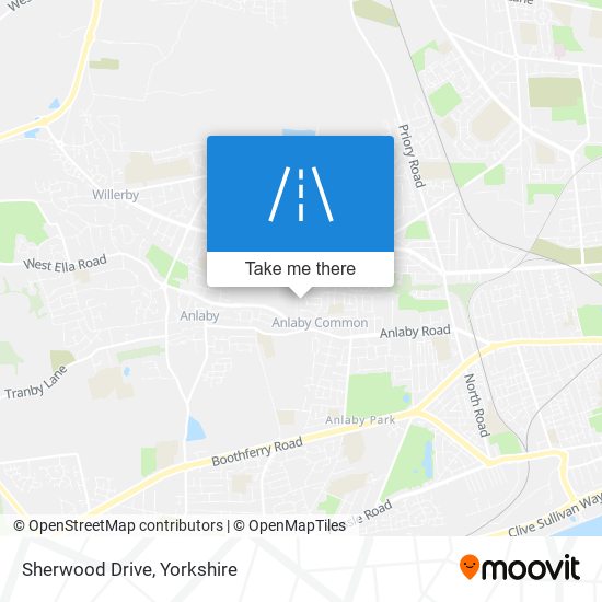 Sherwood Drive map