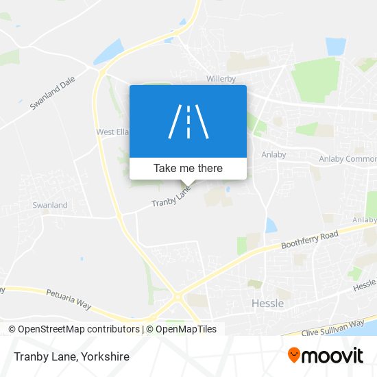 Tranby Lane map