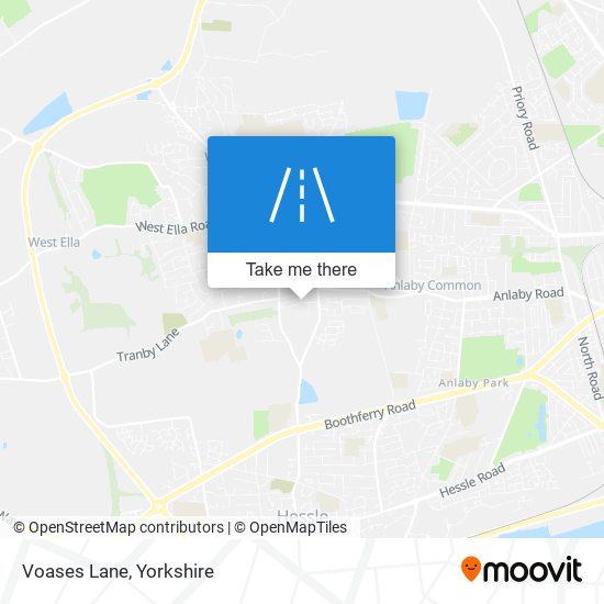 Voases Lane map