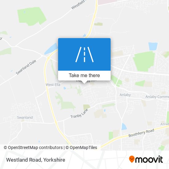 Westland Road map