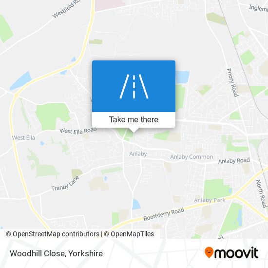 Woodhill Close map