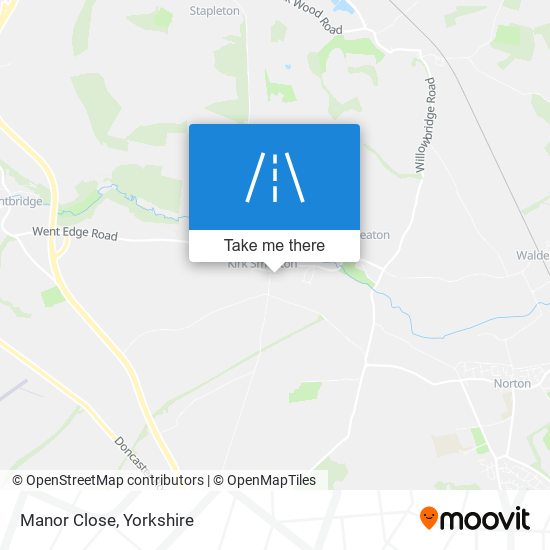 Manor Close map
