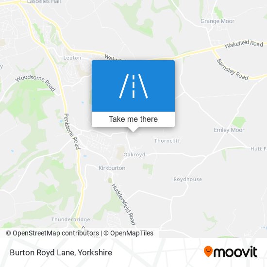 Burton Royd Lane map