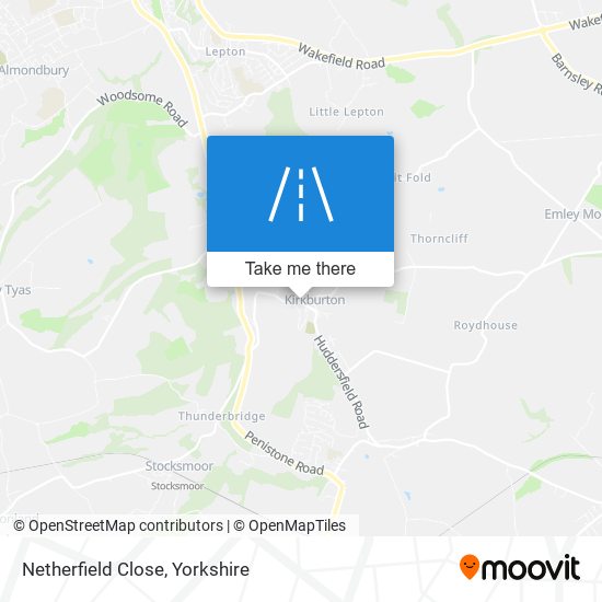 Netherfield Close map