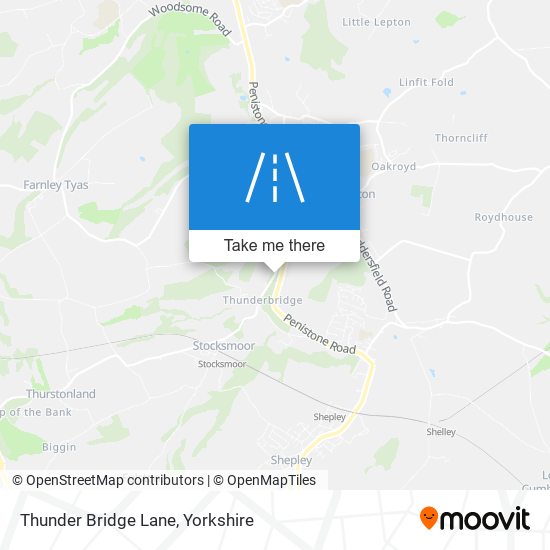 Thunder Bridge Lane map
