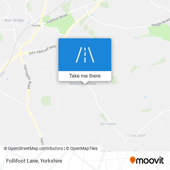 Follifoot Lane map