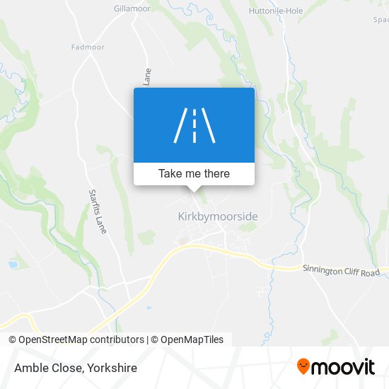 Amble Close map