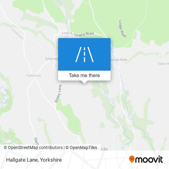 Hallgate Lane map