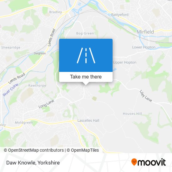 Daw Knowle map
