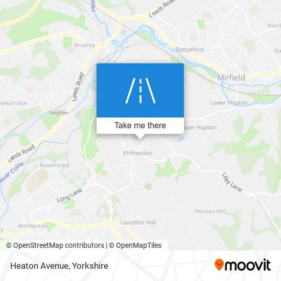 Heaton Avenue map