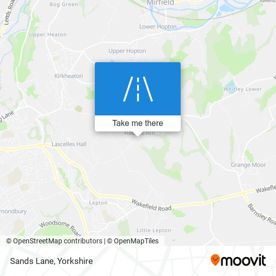 Sands Lane map