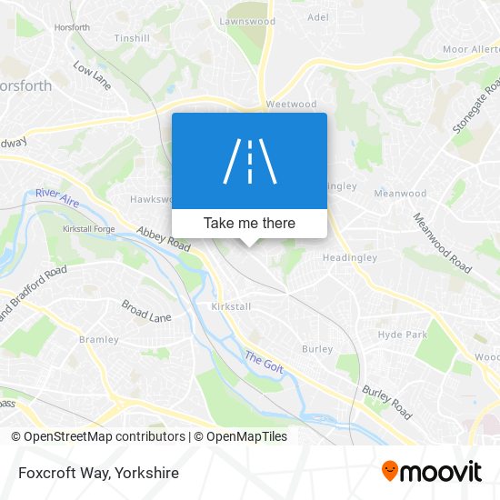 Foxcroft Way map