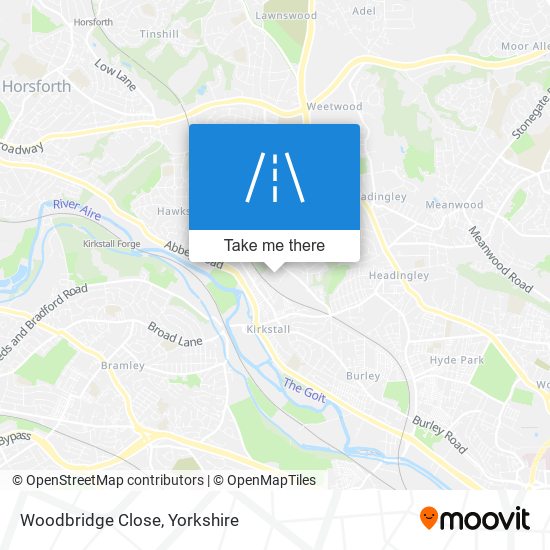 Woodbridge Close map