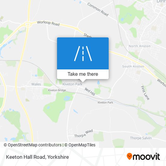 Keeton Hall Road map