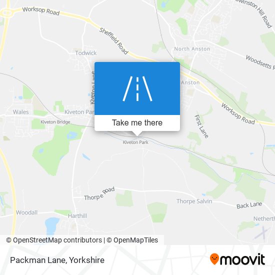 Packman Lane map